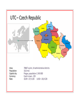 UTC – Czech Republic