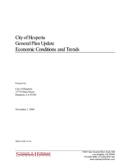 Economic Conditions and Trends Report 11-01-2006