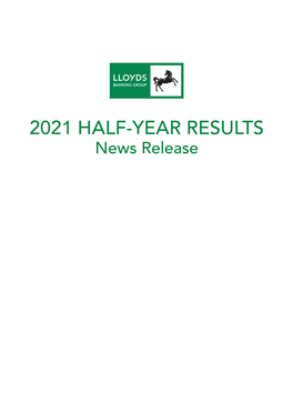 2021 Half Year Results