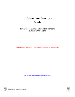 Information Services Fonds