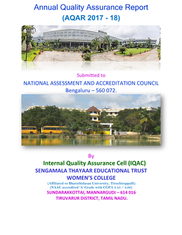 3. Annual Quality Assurance Report