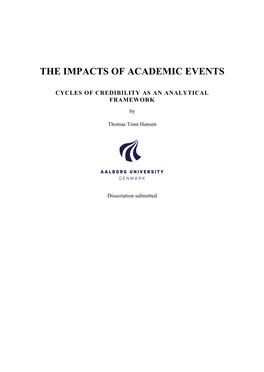 The Impacts of Academic Events