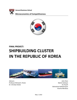 Shipbuilding Cluster in the Republic of Korea