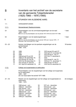 Inventaris 1966-1976