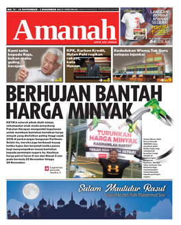 EDISI 78 • 26 NOVEMBER - 2 DISEMBER 2017 • Amanah