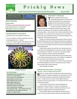 Prickly News 2019-03 March