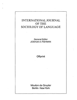 Ulwa, the Language of Karawala, Eastern Nicaragua: Its Position and Prospects in Modern Nicaragua 1