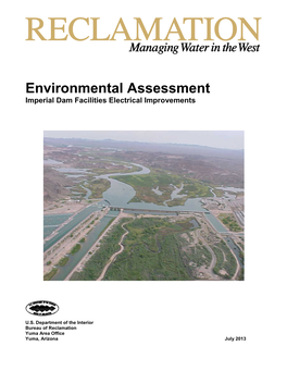 Environmental Assessment Imperial Dam Facilities Electrical Improvements