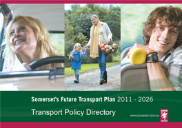 Transport Policy Directory Somerset County Council Contents