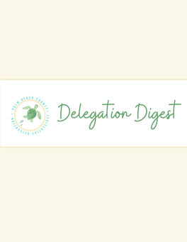 Delegation Digest April 5-9 Newsletter