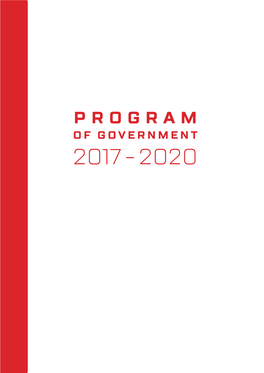 Program of Government (2017-2020)