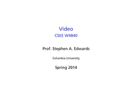 Video CSEE W4840