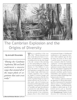 The Cambrian Explosion and the Origins of Diversity