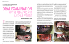 Of the Pediatric and Juvenile Patient