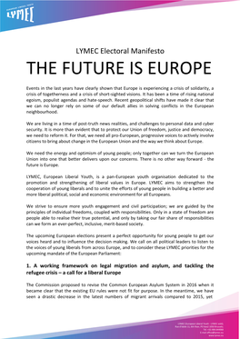 The Future Is Europe