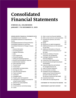 Consolidated Financial Statements