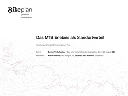 Das MTB Erlebnis Als Standortvorteil