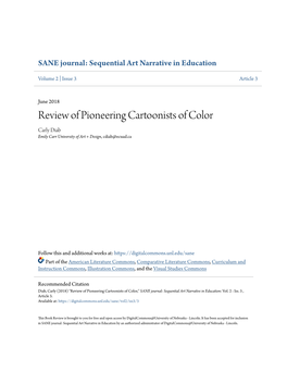 Review of Pioneering Cartoonists of Color Carly Diab Emily Carr University of Art + Design, Cdiab@Ecuad.Ca