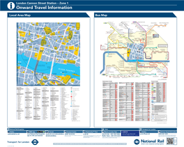 London Cannon Street Station – Zone 1 I Onward Travel Information Local Area Map Bus Map