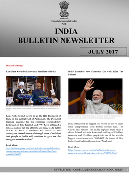 India Bulletin Newsletter