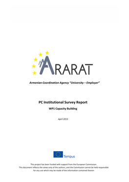 PC Institutional Survey Report WP1 Capacity Building