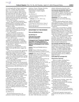 Federal Register/Vol. 75, No. 80/Tuesday, April 27, 2010