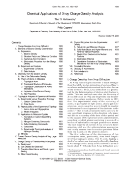 Chemical Applications of X-Ray Charge-Density Analysis