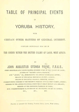 Yoruba History