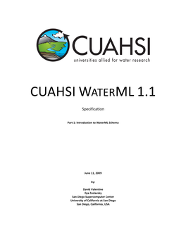 Waterml 1.1 Part 1