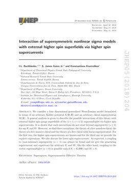 JHEP05(2018)204 2) ≥ S Springer May 17, 2018 May 31, 2018 April 30, 2018 : : Ess Chiral, the El Formulated : E = 0