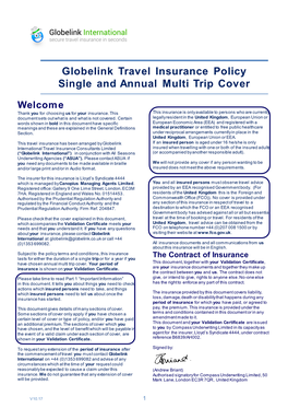 Annual Holiday Multi Trip Travel Insurance