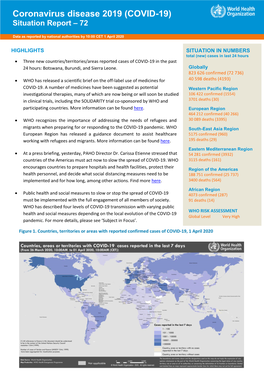 (2020) Coronavirus Disease 2019 (COVID-19) Situation Report-72