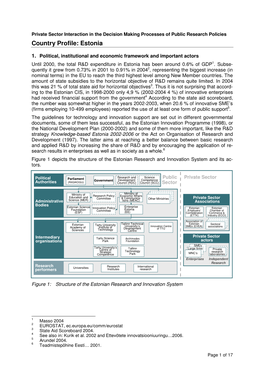 Country Profile: Estonia