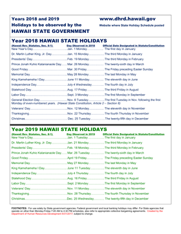 State-Holidays-2018-2019.Pdf