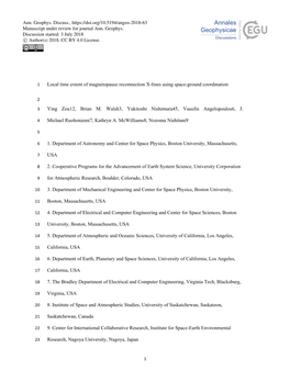 Local Time Extent of Magnetopause Reconnection X-Lines Using Space-Ground Coordination