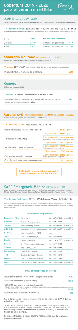 Tarifas-Temporada-2019 2020 2