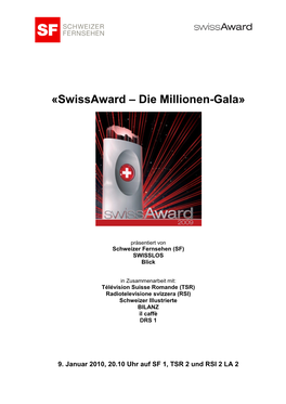 Swissaward – Die Millionen-Gala»