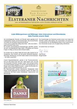 Ausgabe Nr. 7 Vom 27.07.2020