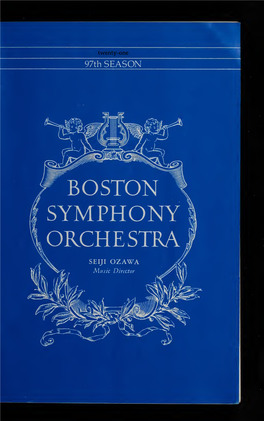 Boston Symphony Orchestra Concert Programs, Season 97, 1977-1978, Subscription