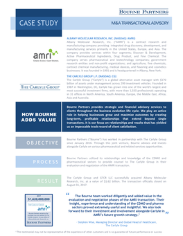 Case Study M&A Transactional Advisory