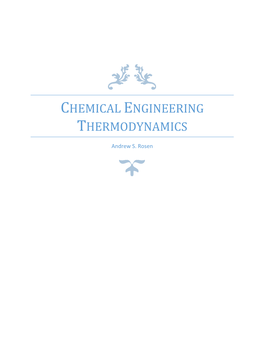 Chemical Engineering Thermodynamics