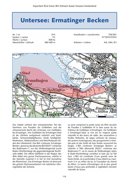 Untersee: Ermatinger Becken