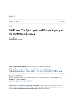 The Episcopate and Female Agency in the Central Middle Ages