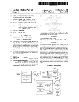 (12) United States Patent (10) Patent No.: US 7,865,395 B2 Sep 28, 1999, Now Pat No. 6591.245, Which Is a (7) ABSTRACT