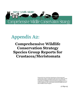 Appendix A2: Crustacea/Meristomata