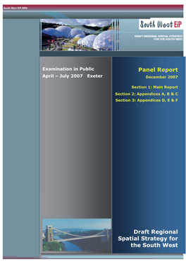 Panel Report Draft Regional Spatial Strategy for the South West