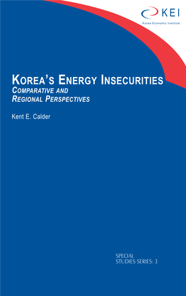 Korea's Energy Insecurities