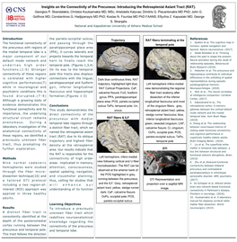 Insights on the Connectivity of the Precuneus: Introducing the Retrosplenial Aslant Tract (RAT)