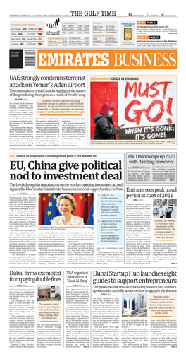 EU, China Give Political Nod to Investment Deal