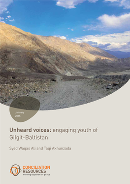 Unheard Voices: Engaging Youth of Gilgit-Baltistan